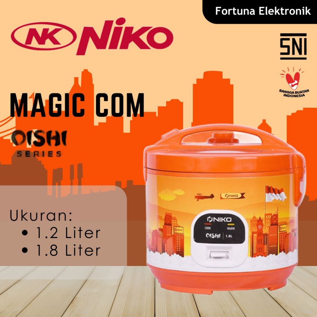 Jual Niko Rice Cooker Oishi Landmark 1.2 dan 1.8 Liter dengan Tutup ...