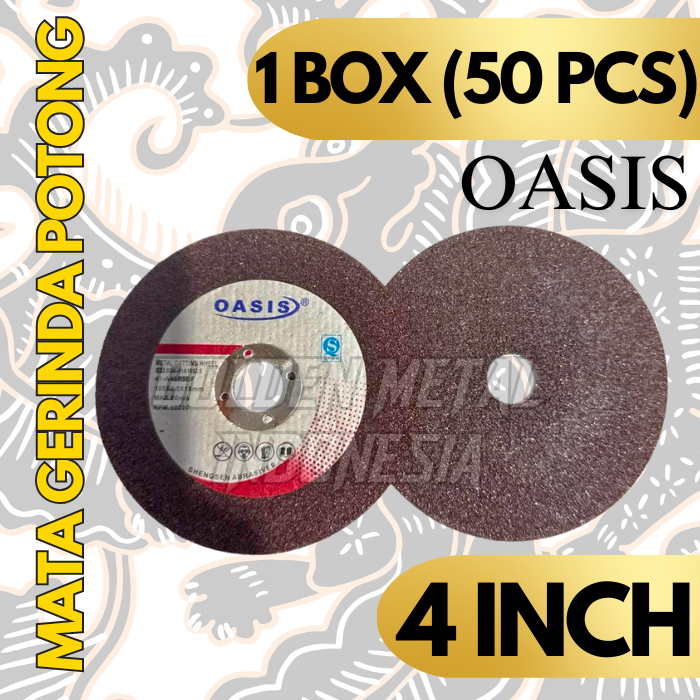 Jual Batu Potong Cutting Wheel 4 Inch OASIS 1 BOX ISI 50 | Shopee Indonesia
