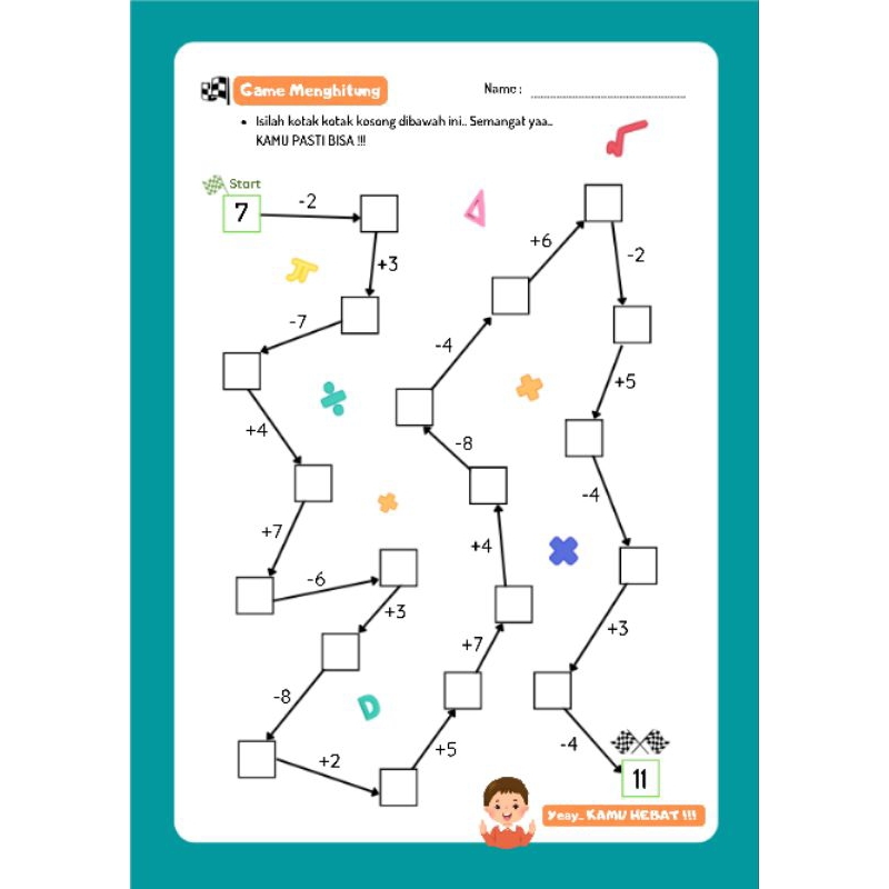 Jual NARALAND - Printabel worksheet PDF lembar kerja anak TK permainan