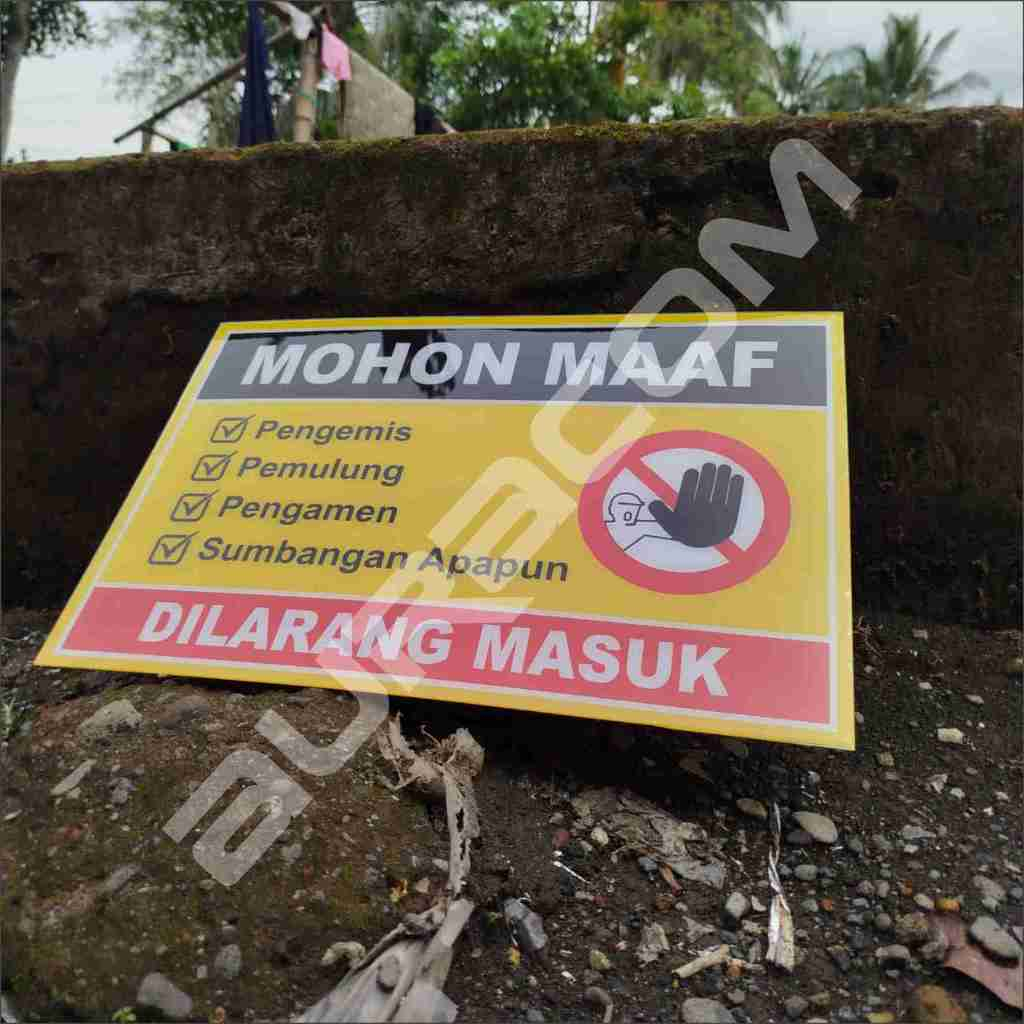 Jual Acrylic rambu dilarang masuk & Design Custom ( A89 ) | Shopee ...
