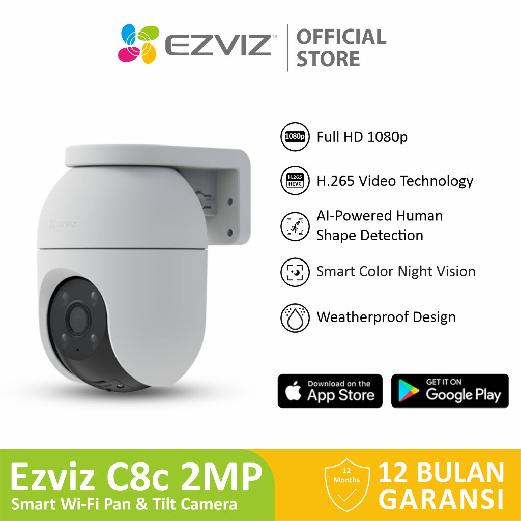 Ezviz C8c 2MP Smart Home Outdoor CCTV Wifi IP Camera Auto Tracking