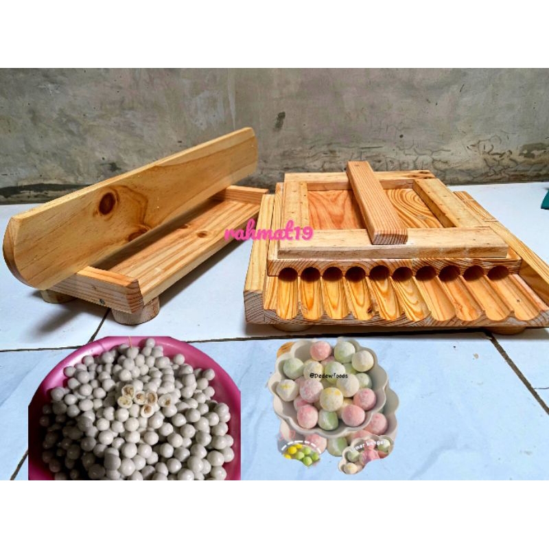 Jual 1 set alat cetak kue bulat cimol ronde bolsu bakso 1.2cm | Shopee ...