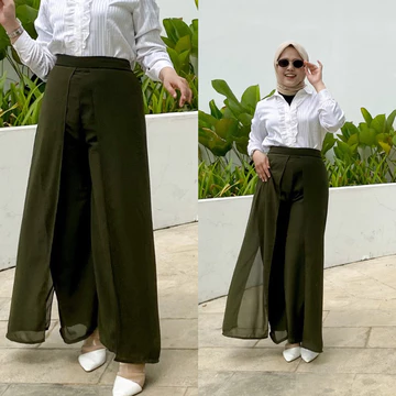 RANI PANTS By Dthreee Celana Kulot Wanita