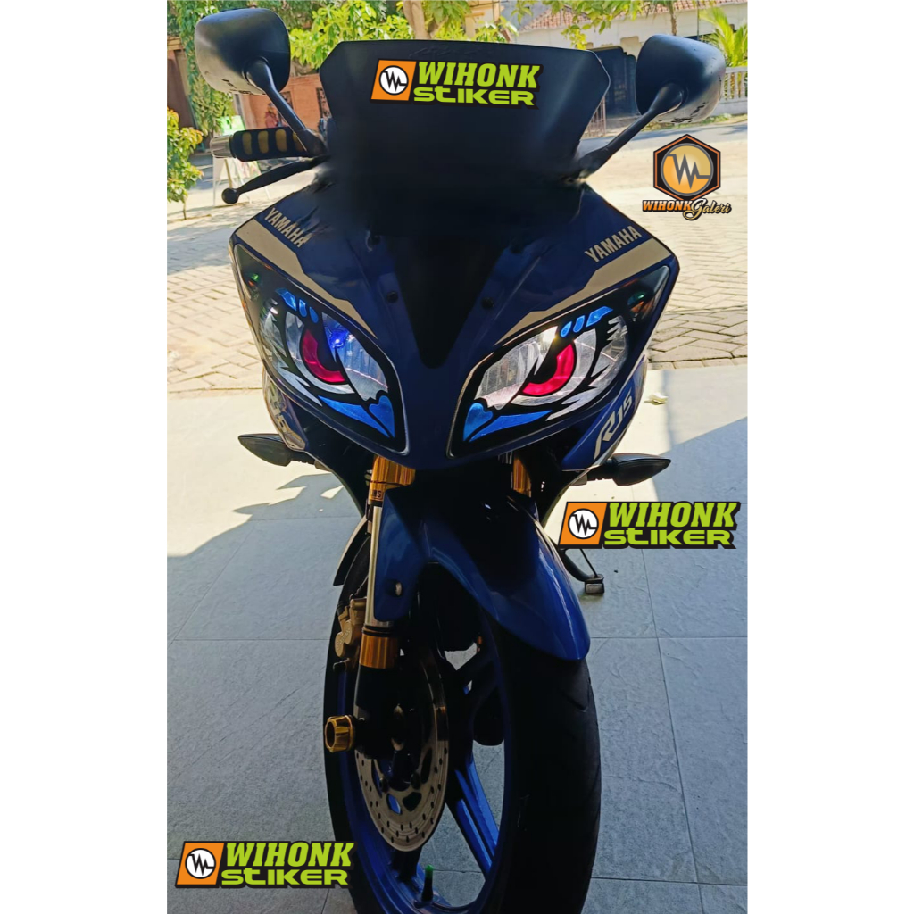 Jual STIKER LAMPU DEPAN YAMAHA R15 CUTTING STIKER | Shopee Indonesia