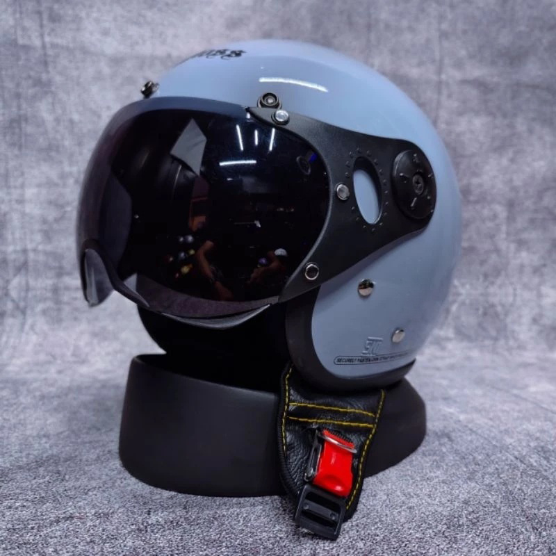 Jual Helm Pilot Italy Pria Wanita Dewasa Keren Terbaru Free Buble Wrap ...