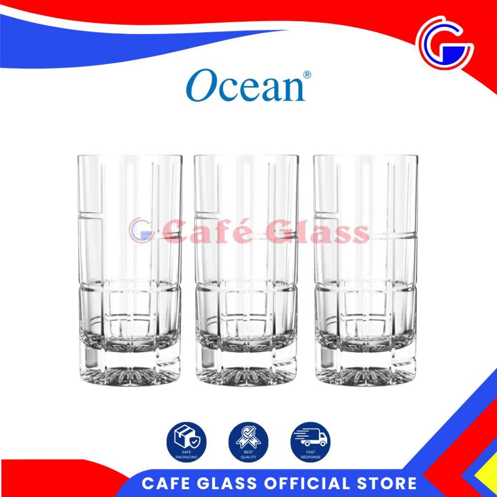 Gelas Kaca Traze Future Hi Ball - Gelas Juice - Aesthetic Glass 350Ml - Gelas Ocean 1P03666