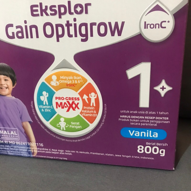 Jual SGM Eksplor Gain Optigrow 800g (New Produk) | Shopee Indonesia