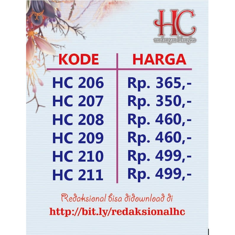 Jual Blangko Undangan harga grosir murah atau Kartu Undangan Pernikahan ...