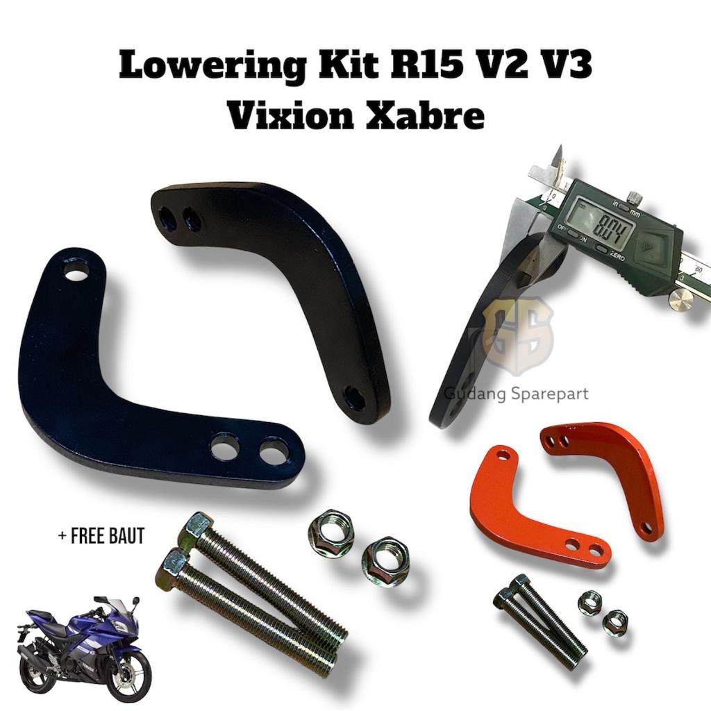 Jual Lowering Kit Yamaha R15 V2 V3 Vixion Xabre | Shopee Indonesia