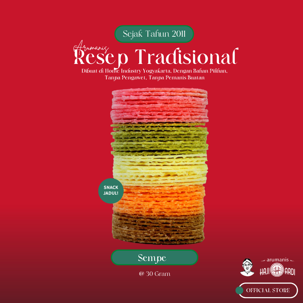 Jual Sempe/Simping Snack Jadul Haji Ardi 30gram | Shopee Indonesia
