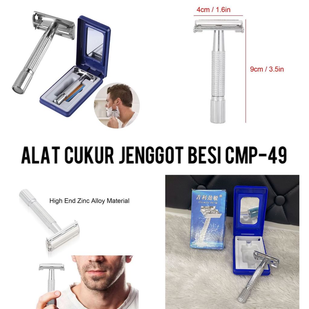 Jual ALAT CUKUR JENGGOT BESI CMP-49/Alat Cukur Jenggot Manual Alat