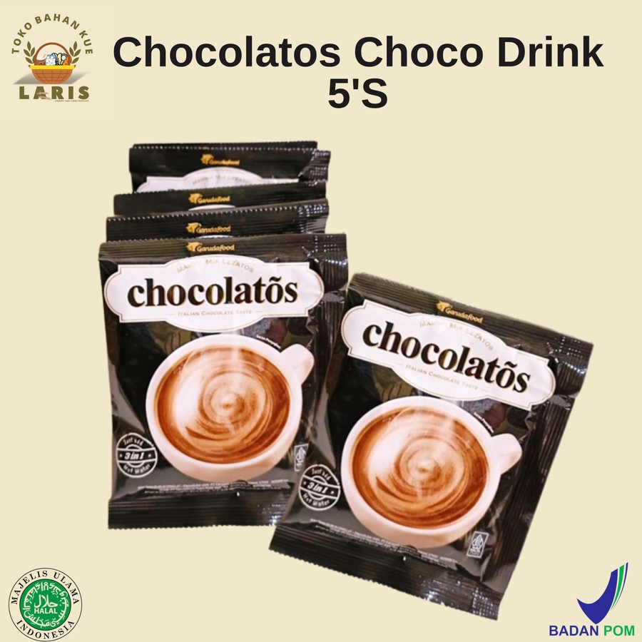Jual CHOCOLATOS 3IN1 KEMASAN SACHET 24 GRAM ISI 5 PCS | Shopee Indonesia