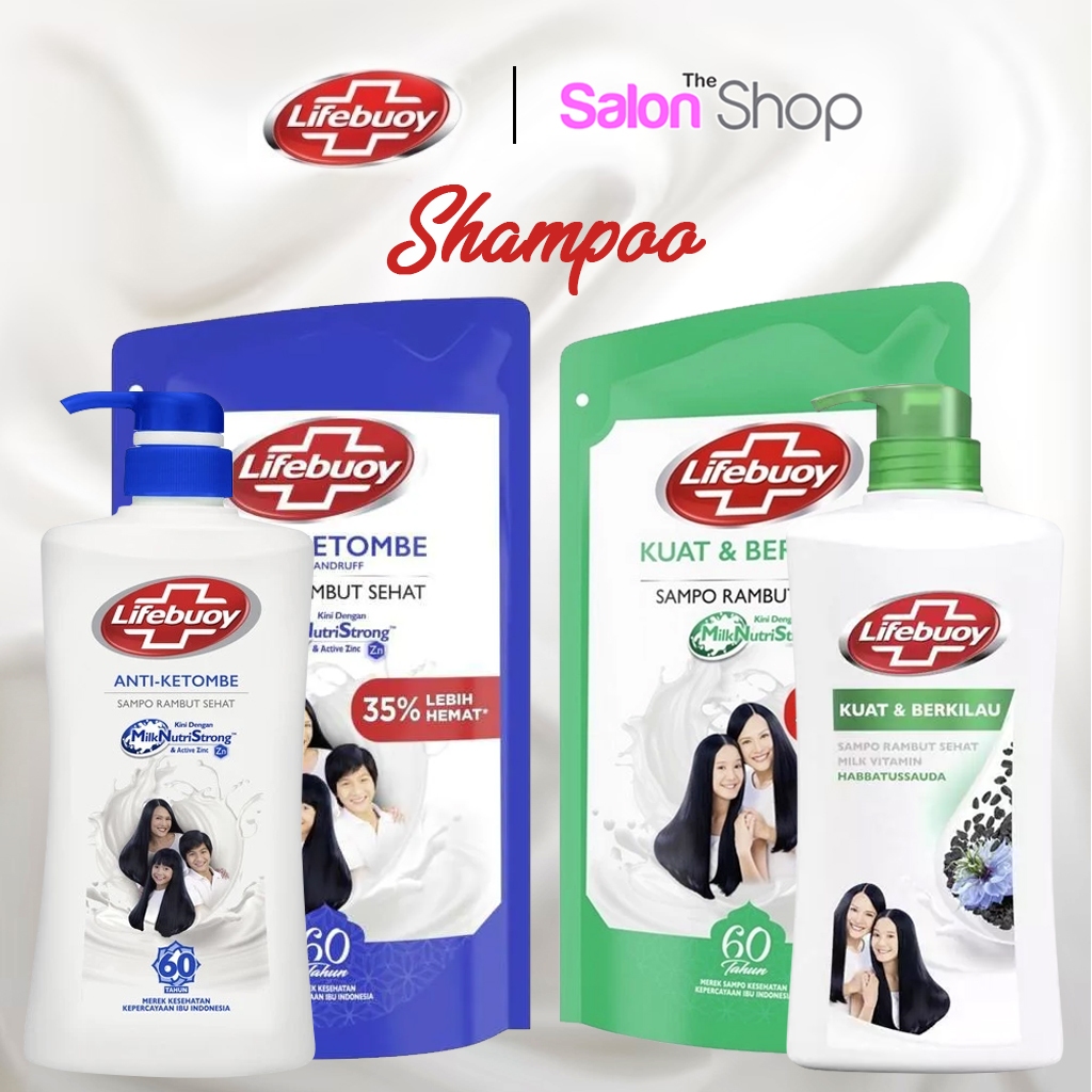 Jual Lifebuoy Shampoo Anti Ketombe Shampo Rambut Kuat & Berkilau 900ml