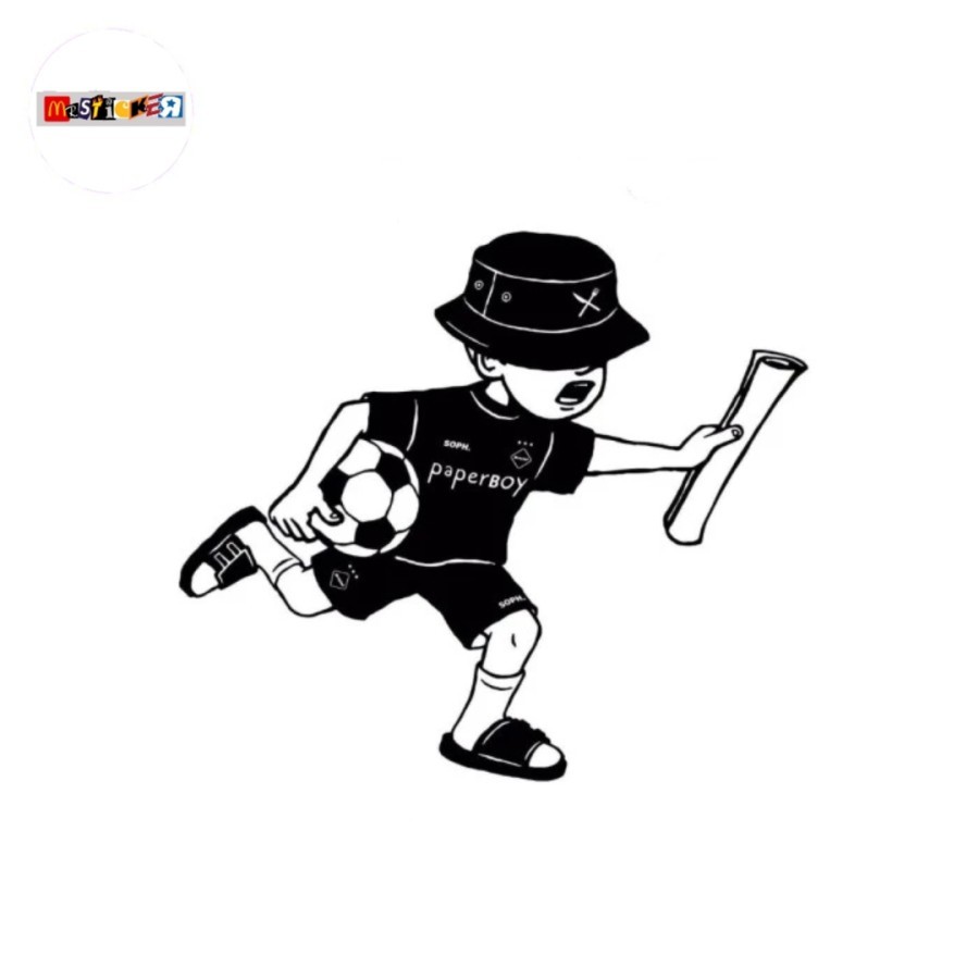 Jual sticker paperboy paris x sophnet fcrb japan x suicoke logo stiker ...