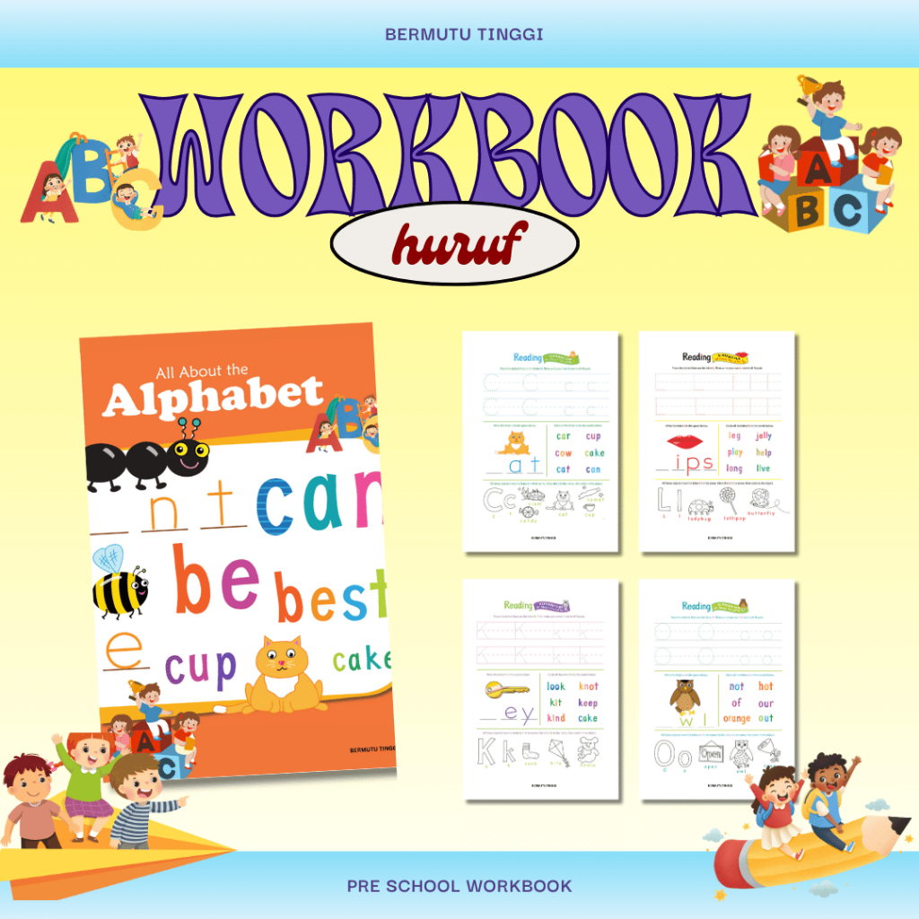 Jual Buku Aktivitas Anak Seri Alpabet ABC About Alphabet Worksheet A5 ...