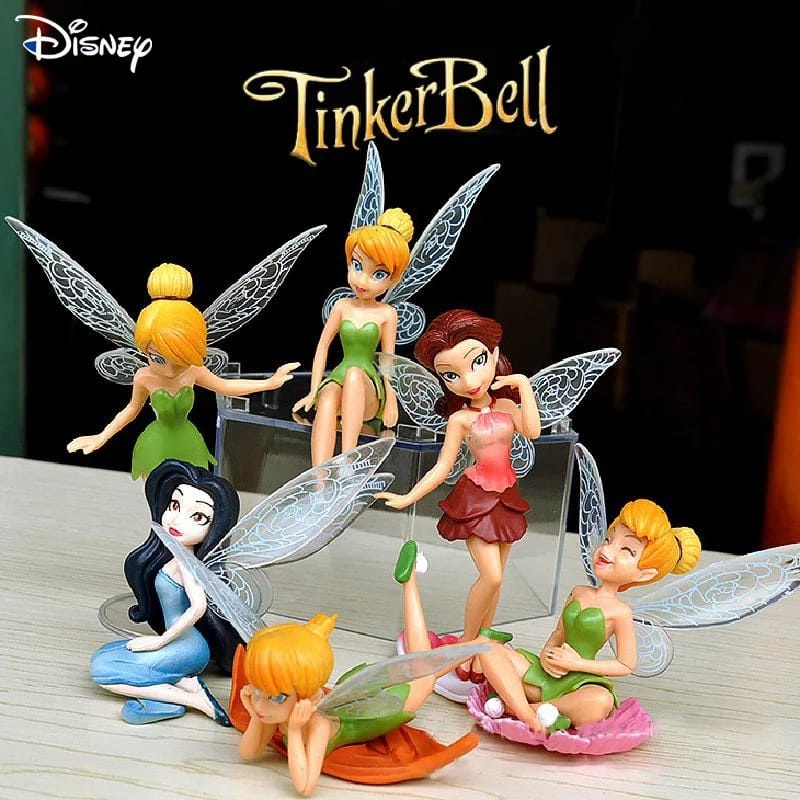 Jual Tinkerbell 6pcs/set Hiasan Kue Peri Tinkerbell Topper Cake Figure ...