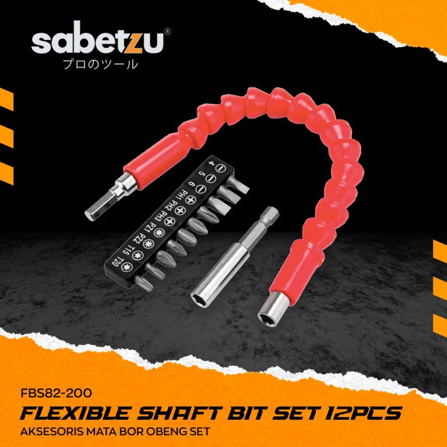 Jual Flexible Shaft Bor Obeng Bor 12pcs SET SABETZU FBSB2-200 ...
