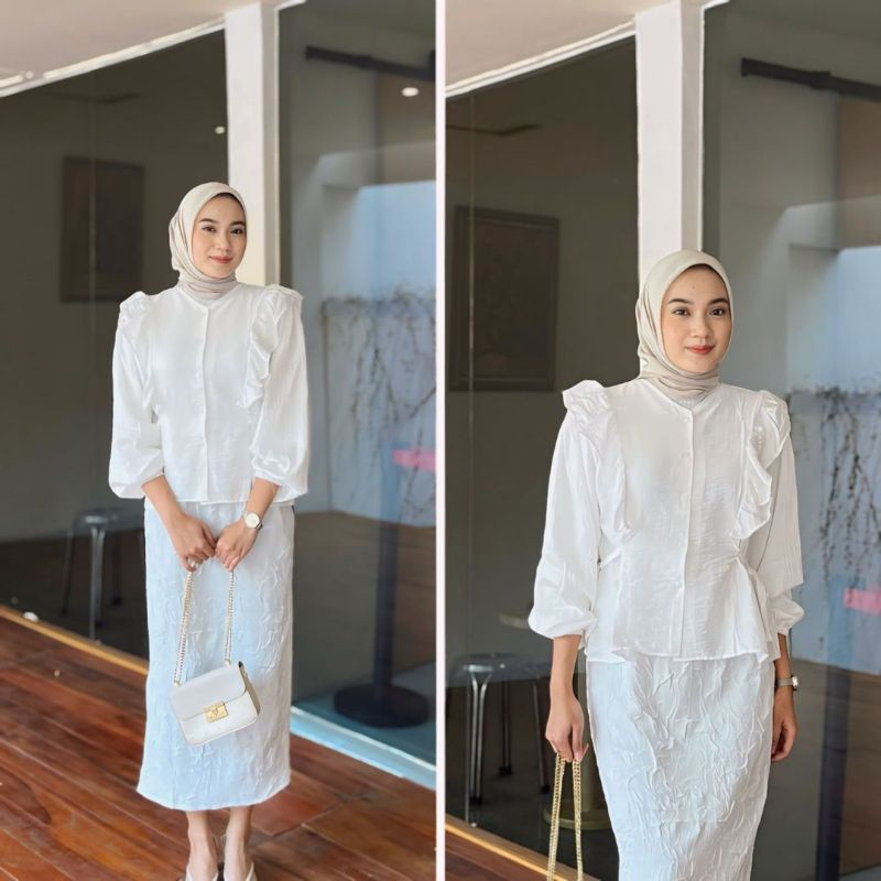 Jual CASUALY - Chava Blouse Rampel Wanita Korean Style | Shopee Indonesia