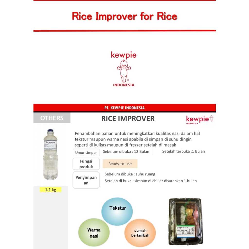 Jual Kewpie Rice Improver / Bumbu Siap Pakai 1.2kg | Shopee Indonesia