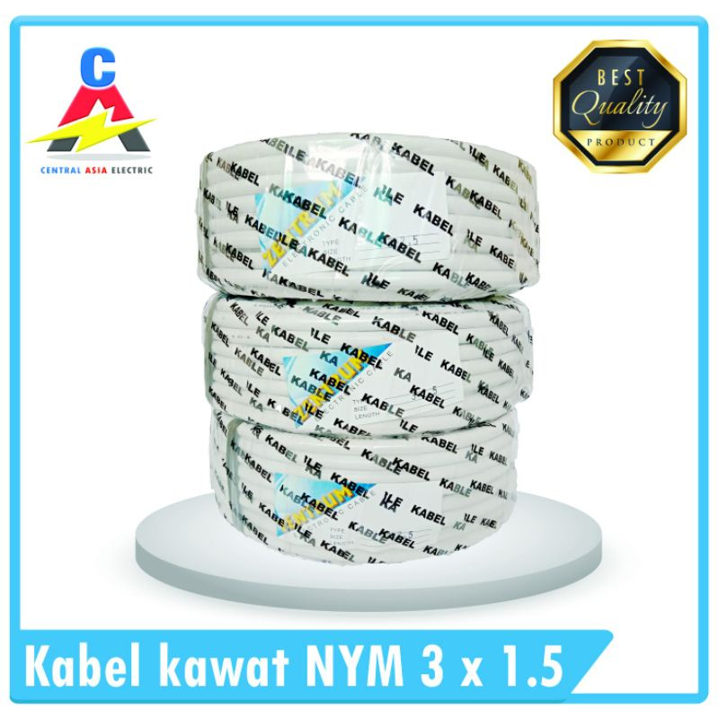 Jual AL TECH Kabel Listrik Kawat NYM 3 x 1.5 ( /Meter) | Shopee Indonesia