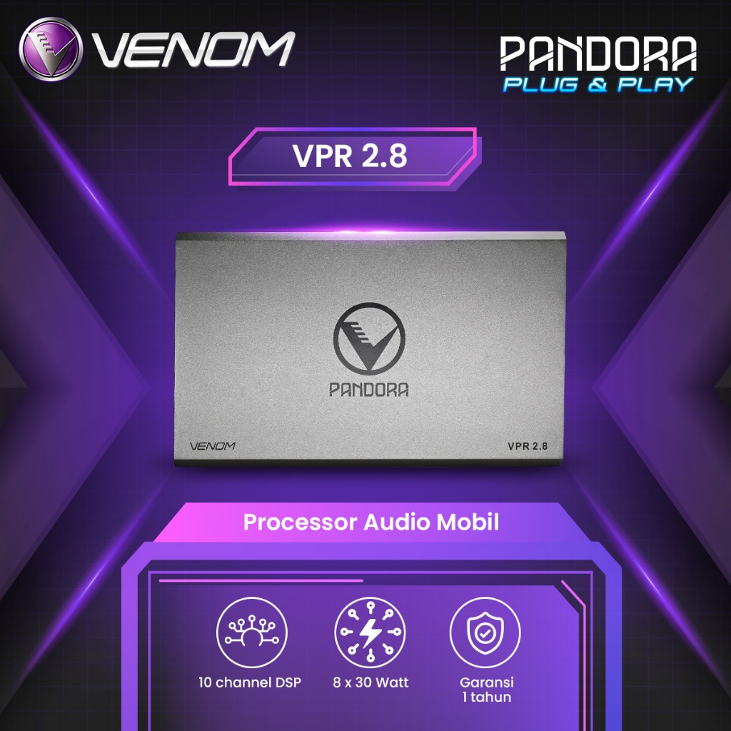 Jual Venom Pandora Series VPR 2.8 Processor 10 Channel with Built-In ...