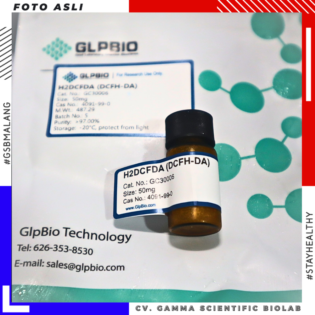 Jual H2DCFDA (DCFH-DA) - 50mg | Catalog No.GC30006 Cas No.: 4091-99-0 ...