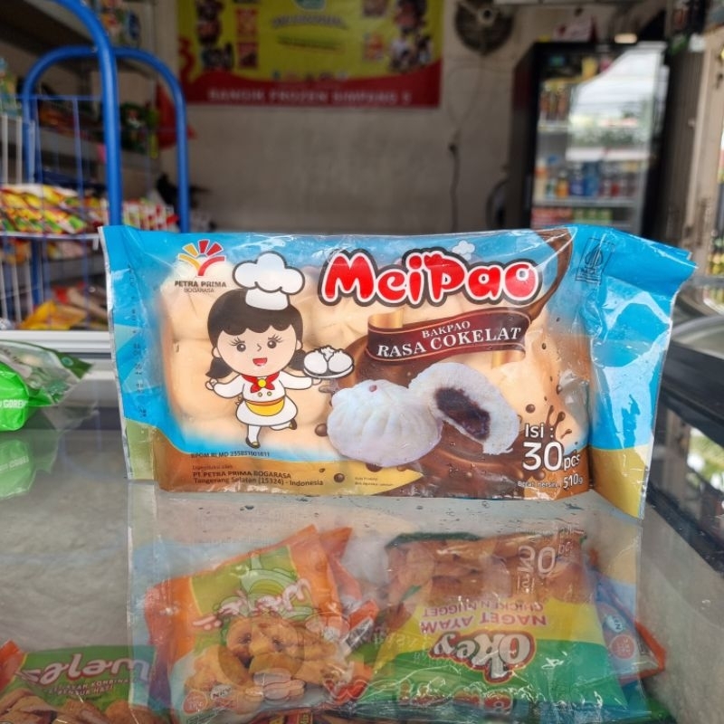 Jual MeiPao Bakpao Mini Rasa Cokelat isi 30 510g | Shopee Indonesia