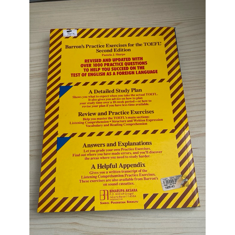 Jual BUKU BARRONS STUDENTS 1 CHOICE SHARPE PRACTICE EXERCISES FOR THE ...