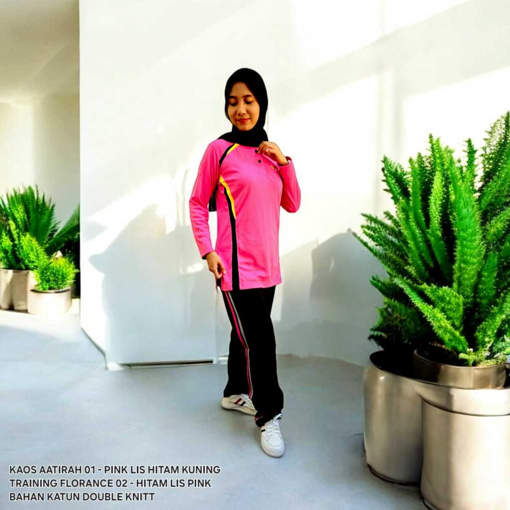 Jual Frasser Kaos Katun Wanita Olahraga Seragam Gerak Jalan Senam ...
