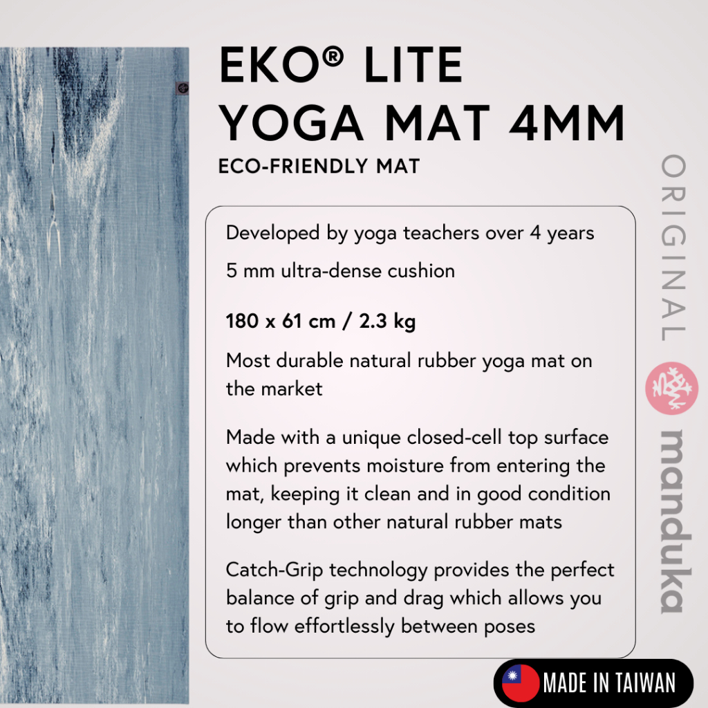 Manduka EKO Lite Yoga Mat - For Women And Men, Lightweight, Durable, N – Ascent Wear - View #3