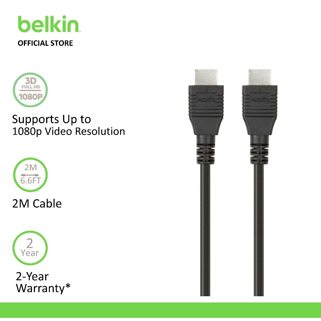 Belkin F3Y020bt High Speed HDMI Cable with Ethernet