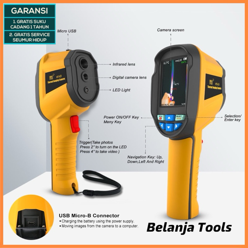 Jual Thermal Camera PC USB HT-03 HTI Imager Imaging Kamera Real Time ...