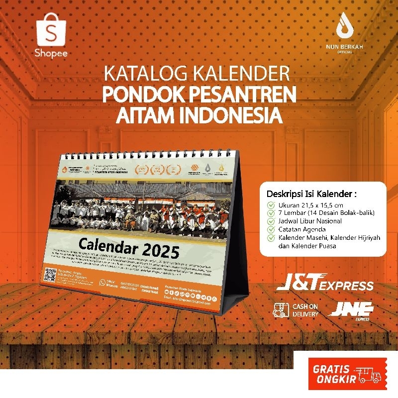 Jual Shopee Catalog Kalender Pondok Pesantren Aitam Indonesia Calendar