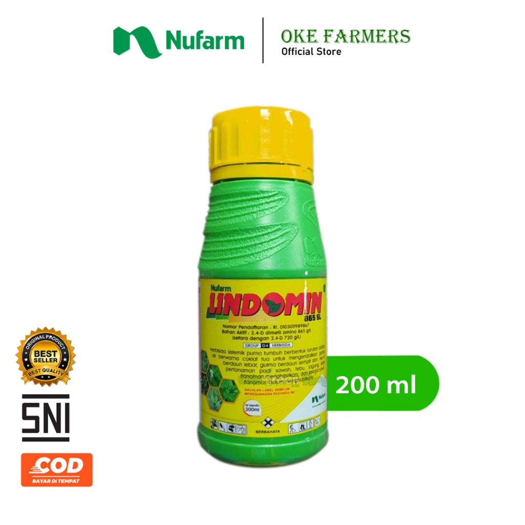 Jual Lindomin 865 SL 200ml Herbisida Obat Pembasmi Rumput Liar Gulma ...