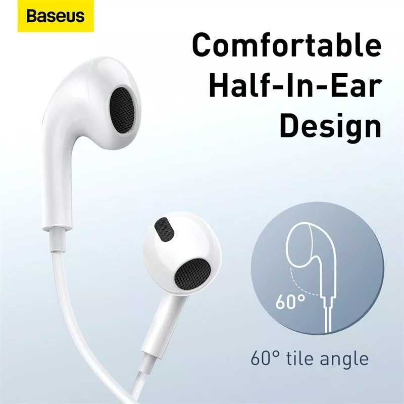 Baseus Headset Kabel H17 Audio Jack 3.5mm Encok Earphone Bass Headset Gaming