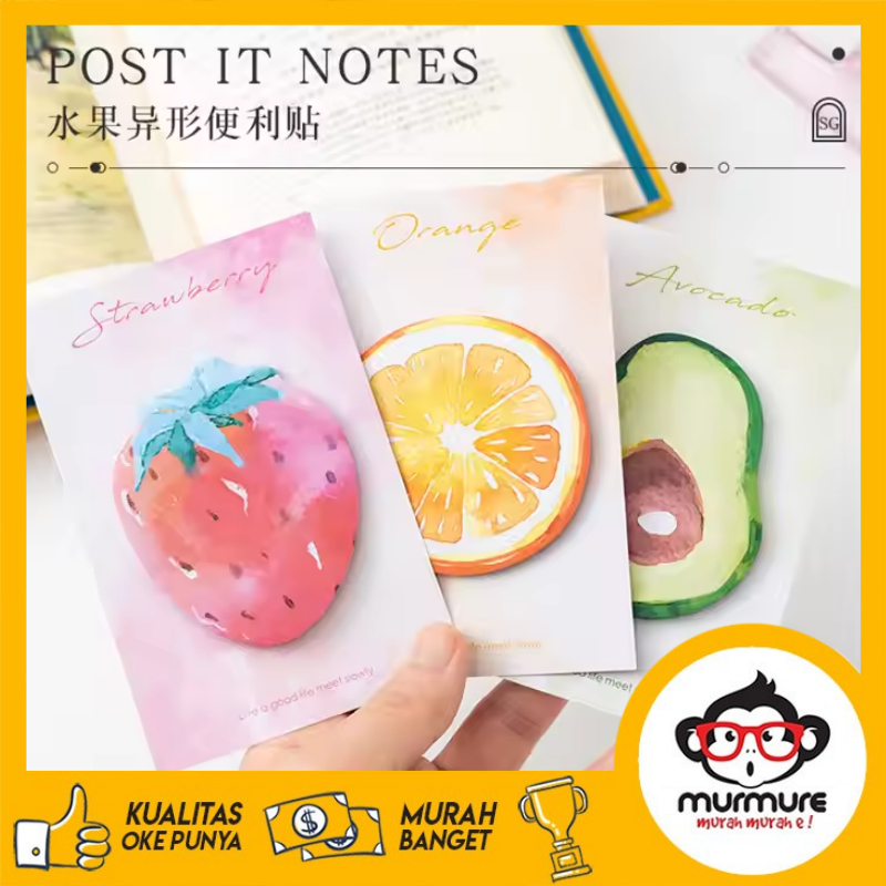Jual MURMURE I STICKY NOTES FRUIT AESTHETIC POST IT MOTIF BUAH MEMO ...
