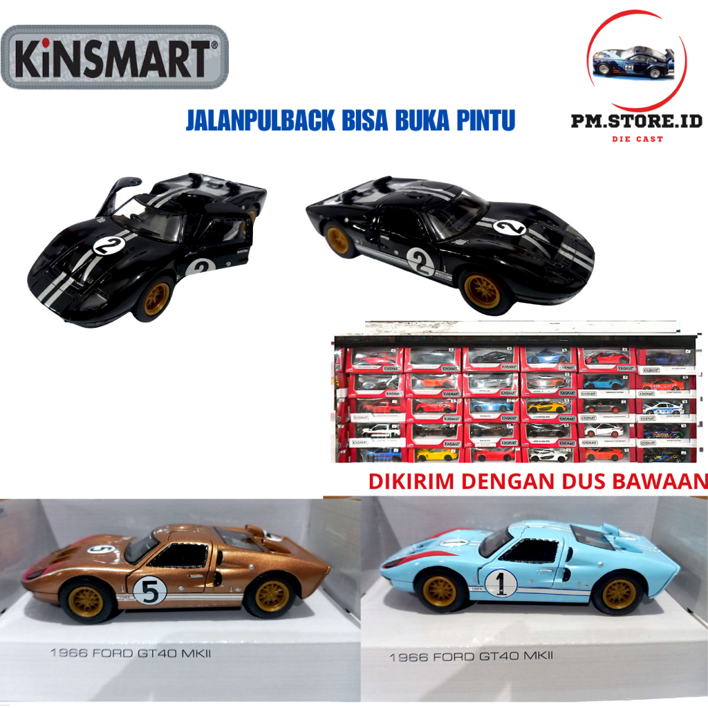 Diecast kinsmart 1966 ford GT40 MKII original