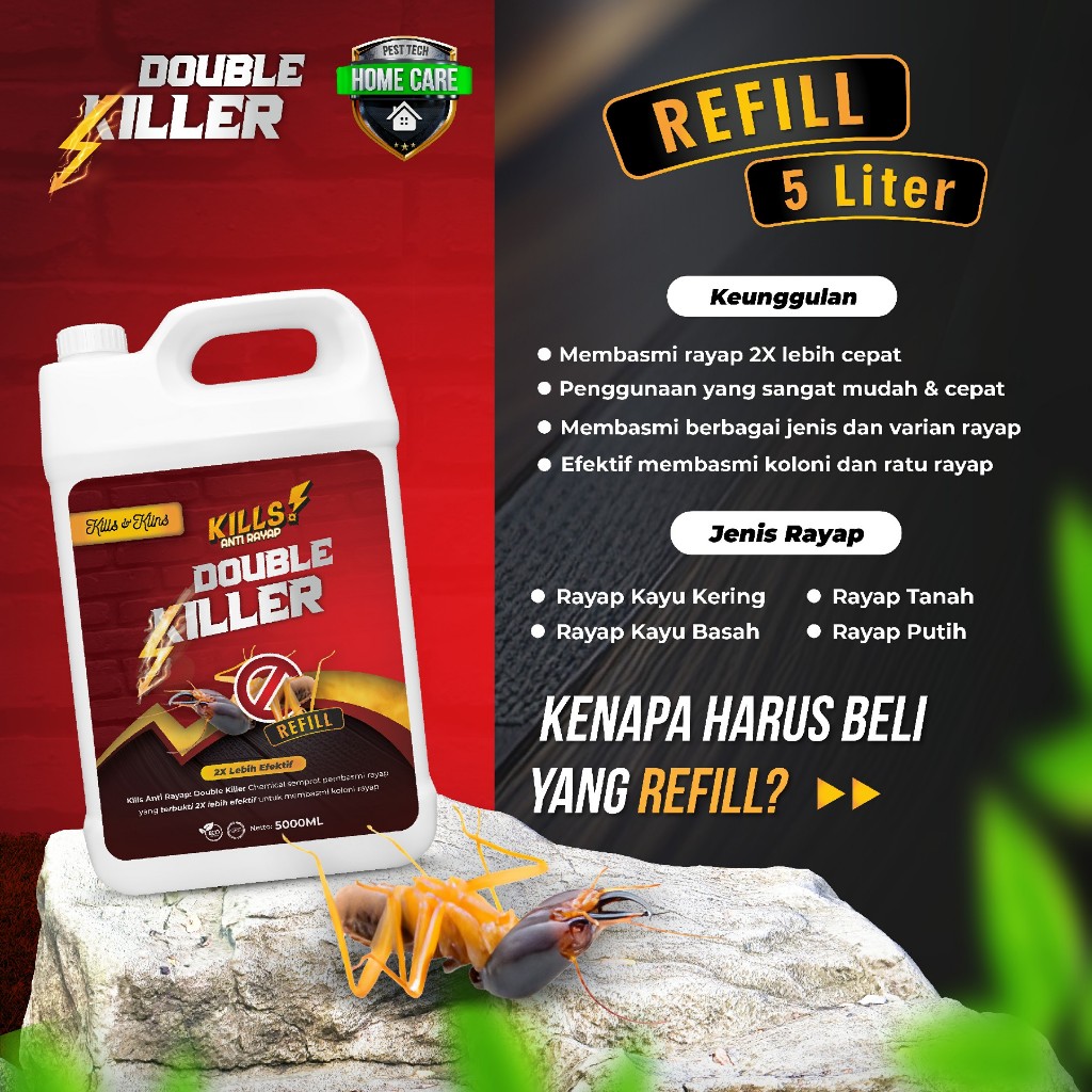 Jual KILLS ANTI RAYAP DOUBLE KILLER 5 LITER | ANTI RAYAP AMPUH ...