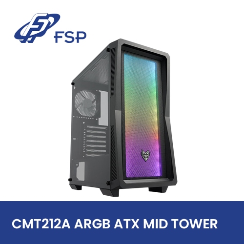 Jual FSP CMT212A ARGB ATX Mid Tower Case - Tempered Glass Casing ...