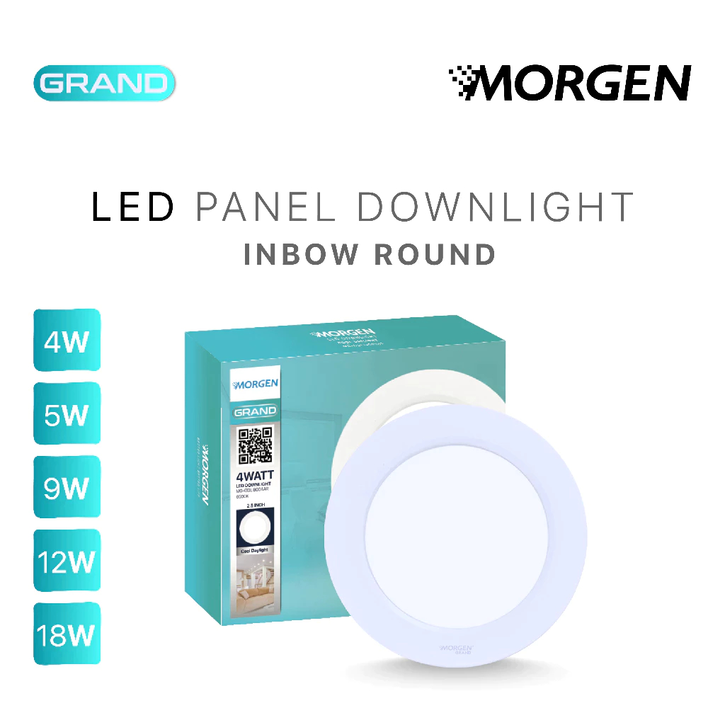 Jual Morgen LED Panel Downlight IB Round Grand Series Putih | Shopee ...