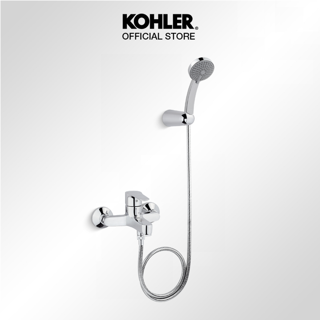 Kohler K-76332-CP Wall-mount Rainhead Arm With 3-way Diverter, Polished