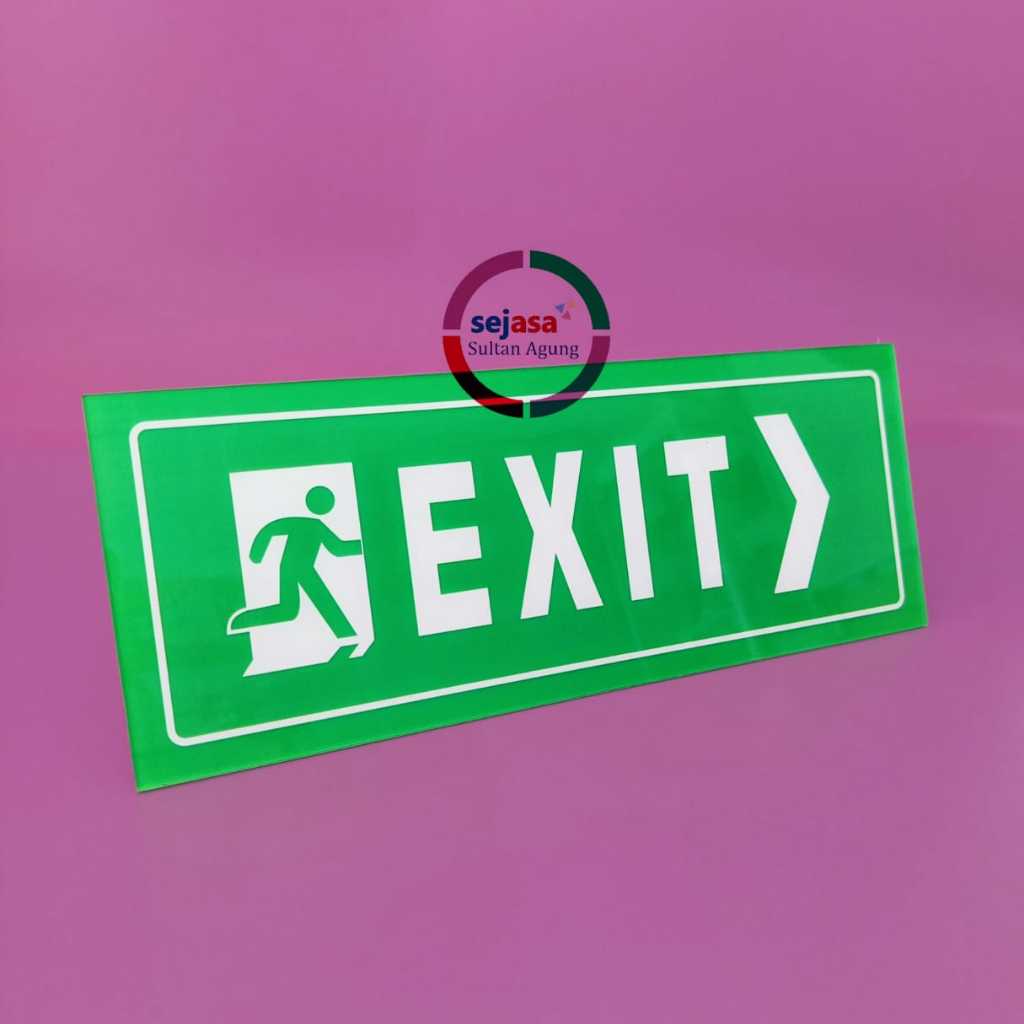 Jual Rambu Akrilik EXIT | Rambu Akrilik Keluar | Rambu Keluar Arah ...