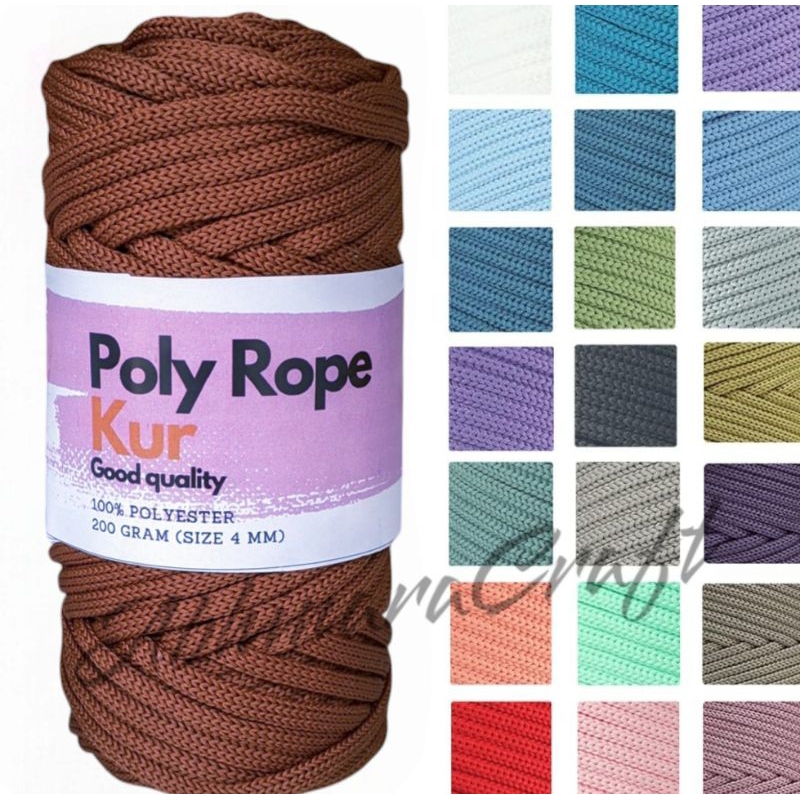 Jual BENANG RAJUT POLY ROPE 4MM 200 GRAM MURAH | Shopee Indonesia