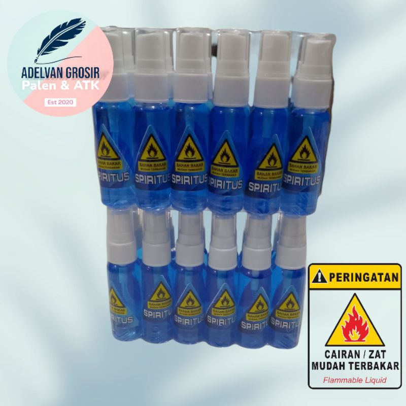 Jual Spiritus semprot mainan meriam kemasan spray 30 ml 1 slop (isi 12 ...