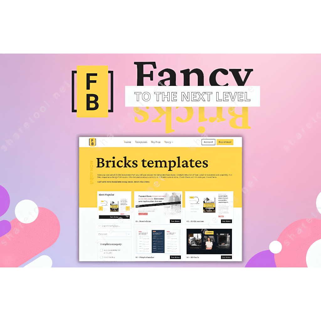 Jual Fancy Bricks Template Pack Lisensi Original - Amazing Bricks ...