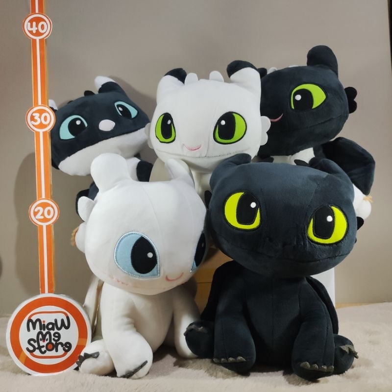 Jual Boneka Naga Ruffrunner Anak Toothless & LightFurry Original How to ...