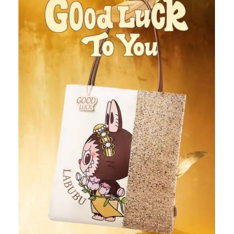 Jual LABUBU GOOD LUCK TO YOU - Canvas Bag Original Pop Mart Thailand ...