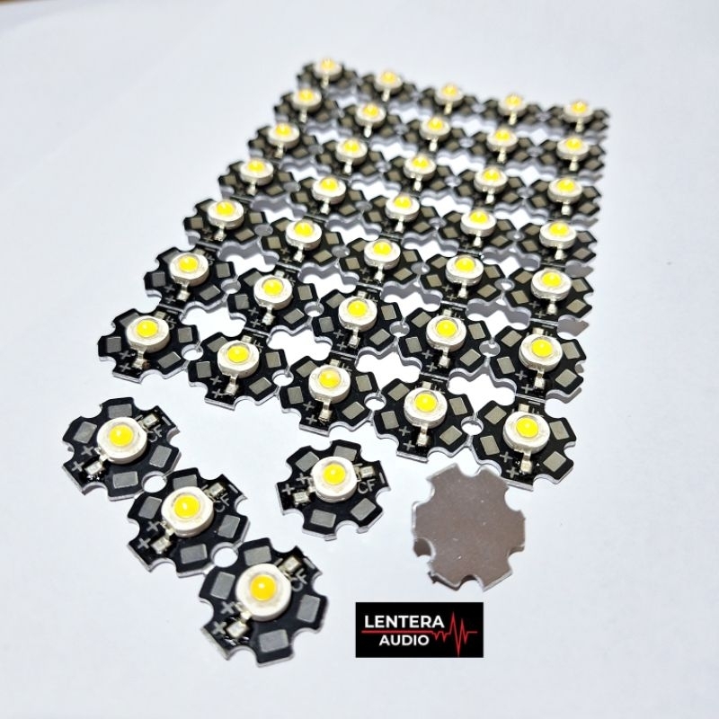 Jual Led Hpl / High Power Led 3v 5 Watt + Hs Led HPL Komplit pendingin ...