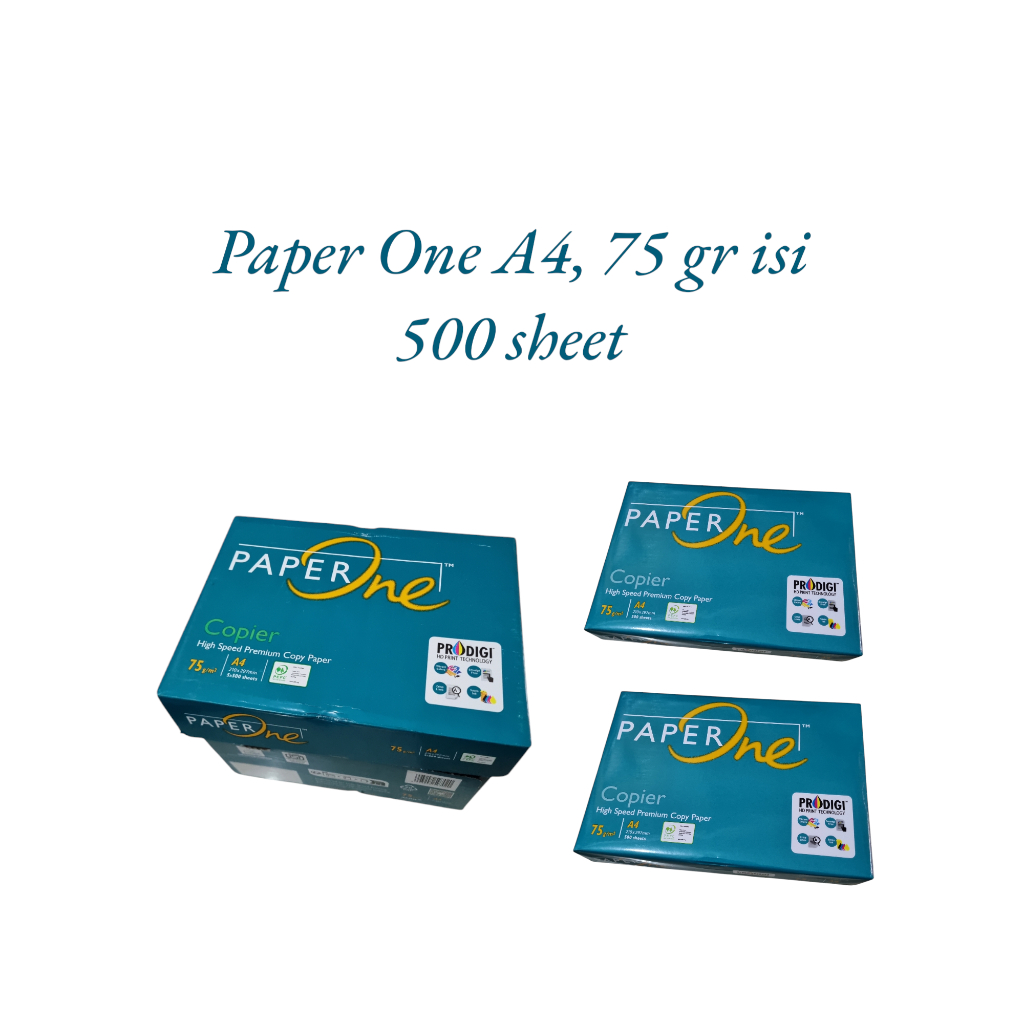 Jual Kertas Paper One A4, 75 gr, 500 sheet | Shopee Indonesia