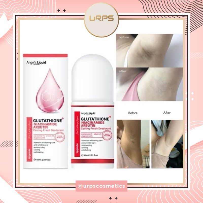 angel's liquid glutathione deodorant review ANGEL'S LIQUID Glutathione Niacinamide Arbutin Cooling Fresh Deodorant main image 1